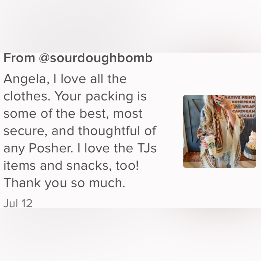 Native Print Bohemian Wrap Cardigan Scarf - Picture 8 of 8